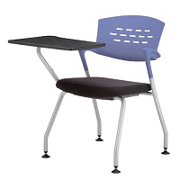 固定脚のテーブル付き椅子 Ｑピット